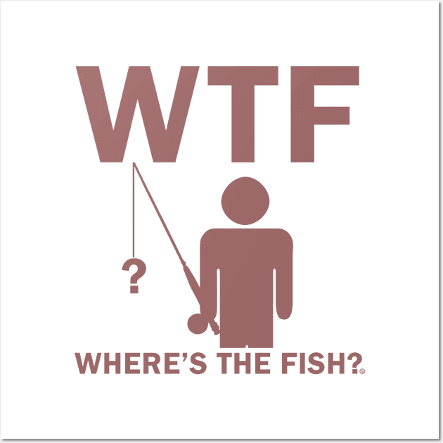 wtf where the fish Wall Art by stockiodsgn